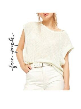 NWT ~ FREE PEOPLE HALO LOOSE STRIPED TOP sz L